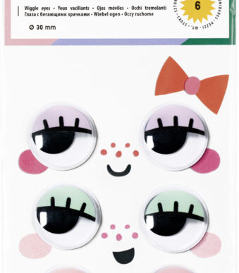 Folia Wimperstickers met bewegende ogen, maat L, zelfklevend