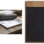 Securit Menukaarthouder 'Walnut Leather', A4