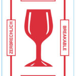 rillprint waarschuwingsetiketten 'BREEKBAAR