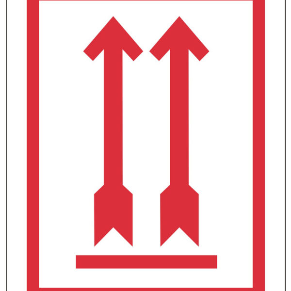 rillprint waarschuwingsetiketten 'BOVEN! NIET KANTELEN