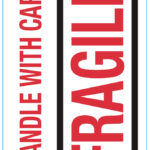 rillprint waarschuwingsstickers 'HANDLE WITH CARE / FRAGILE