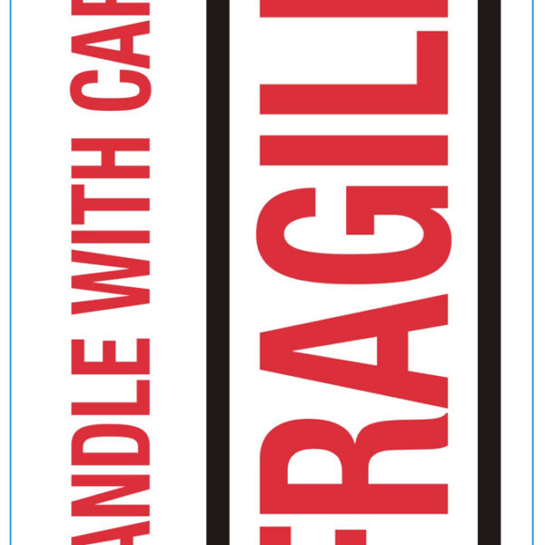 rillprint waarschuwingsstickers 'HANDLE WITH CARE / FRAGILE