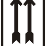 rillprint waarschuwingsetiketten 'BOVEN! NIET KANTELEN