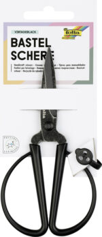 folia Knutselschaar vintage zwart, puntig, lengte: ca. 145 mm