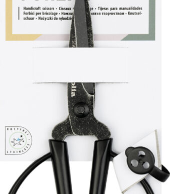 folia Knutselschaar vintage zwart, puntig, lengte: ca. 145 mm
