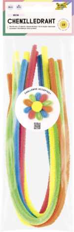 folia Chenilledraad 'NEON', lengte: 500 mm, gemengde kleuren