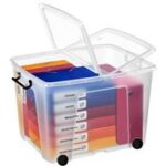 CEP Opbergbox strata, met wielen, 75 liter