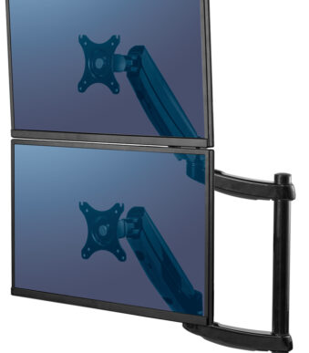 Fellowes Platinum Series dubbele monitorarm, verticaal