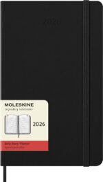 MOLESKINE Agenda 2026, dagindeling, L/A5, harde kaft, zwart