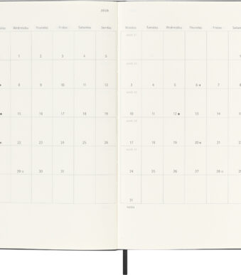 MOLESKINE Agenda 2025/2026, 18 maanden, L/A5, zwart