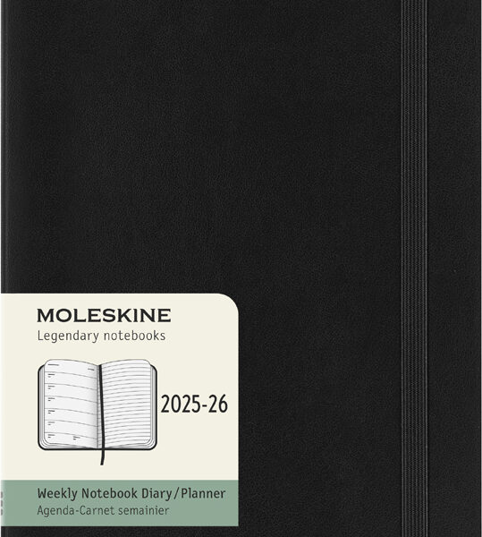 MOLESKINE Agenda 2025/2026, 18 maanden, L/A5, zwart