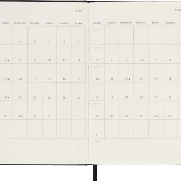 MOLESKINE Zakagenda 2025/2026, 18 maanden, pocket/A6, zwart