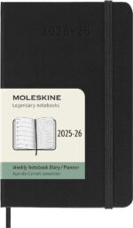 MOLESKINE Zakagenda 2025/2026, 18 maanden, pocket/A6, zwart