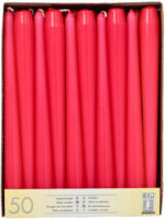 STARPAK Kandelaarkaarsen, 22 mm, fuchsia, 50 stuks