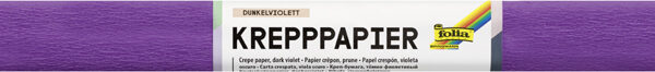 folia Crêpepapier op rol, 500 mm x 2,5 m, donkerpaars