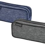 Herlitz gebreide stoffen dubbele pennenetui, geassorteerde kleuren.