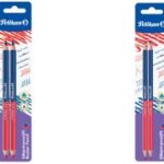 Pelikaan Woordscheidingsstift dik, rood/blauw, duopack