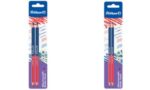 Pelikan woordafbrekingspotlood dun, rood/blauw, 2 stuks blisterkaart