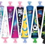 Schooltasfestival, zeshoekig, 50 cm, gemengde motieven.