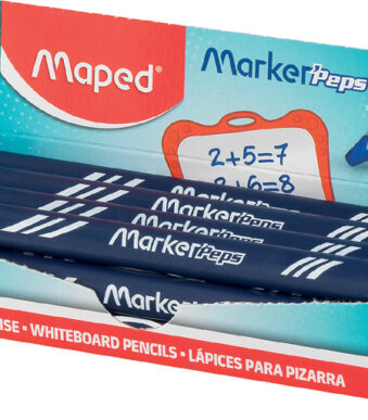 Maped krijtbordstiften, blauw, display 12 stuks