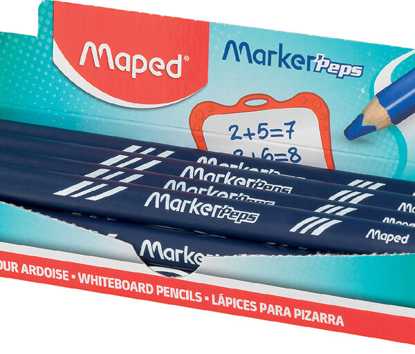 Maped krijtbordstiften, blauw, display 12 stuks