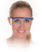 HYGOSTAR Beschermbril blauw, transparante glazen