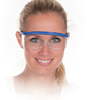 HYGOSTAR Beschermbril blauw, transparante glazen