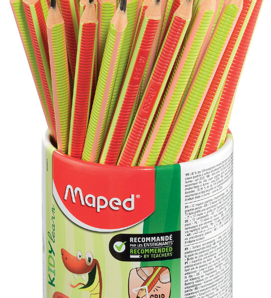 Maped leerling potloden KIDY learn, koker met 72 stuks