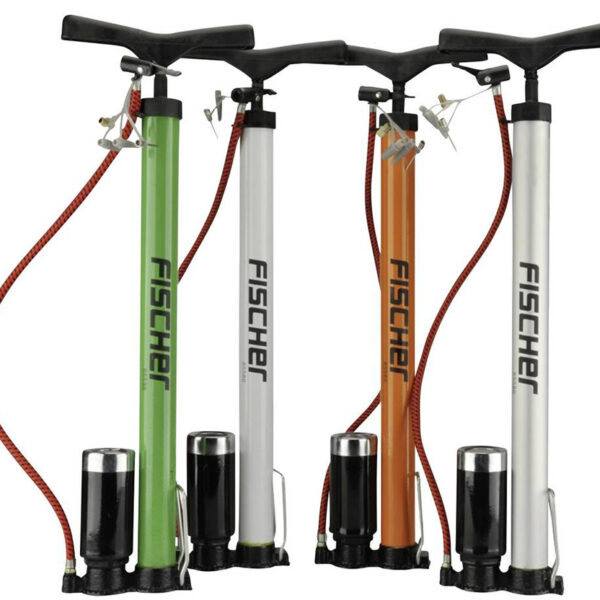 Aluminium fietsstandpomp voor alle ventielen