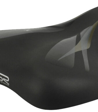 Gel fietszadel voor trekking, zwart