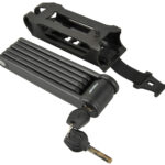 Opvouwbaar fietsslotsysteem met houder, lengte 85 cm