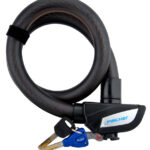 Kabelslot voor fiets, lengte: 850 mm, zwart