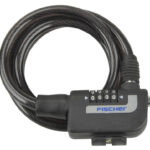 Fietsslotmet kabel, zwart, lengte 1,2 meter