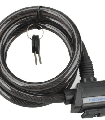 Fietsslotmet kabel, zwart, lengte 1,2 meter