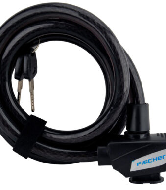 Fiets-kabelslotverlengkabel, 1,80 meter, zwart