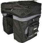 FISCHER fietstas voor bagagedrager, 3-delig, zwart