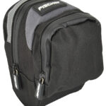 Fietszadeltasje, zwart/grijs