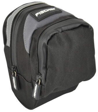 Fietszadeltasje, zwart/grijs