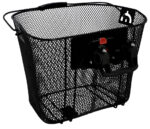 FISCHER fietsmand voor stuur met snelbevestiging, zwart