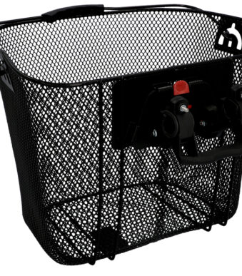 FISCHER fietsmand voor stuur met snelbevestiging, zwart