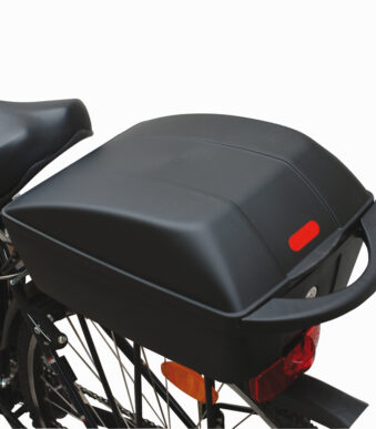 Afsluitbare fietskrat, 11 liter inhoud