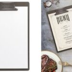 Securit menukaart-klembord VINTAGE, A5, grijs