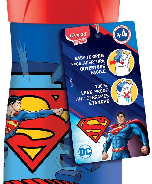 Maped PICNIK drinkfles SUPERMAN, 0,43 liter, blauw/rood