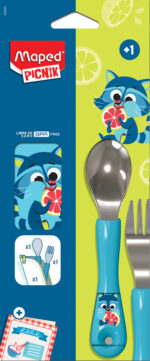 Maped PICNIK Bestekset WASBEER, 3-delig, blauw