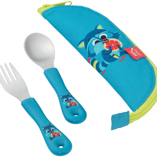 Maped PICNIK Bestekset WASBEER, 3-delig, blauw