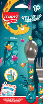 Maped PICNIK bestekset Jungle Fever, 3-delig, turquoise