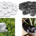 Sierpadstenen 'Pebbles', maat L, zwart