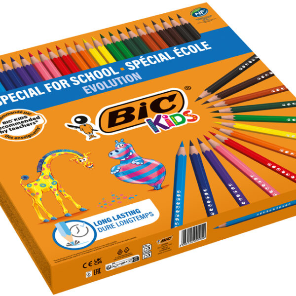 BIC KIDS Kleurpotloden Evolution, 144 stuks