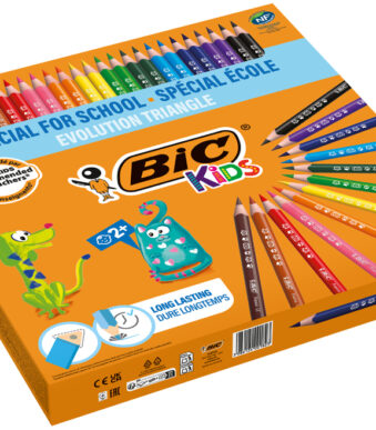 BIC KIDS driehoekige kleurpotloden Evolution Triangle, 144 stuks