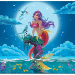 ROTH bureauonderlegger 'Zeemeermin', kunstleder